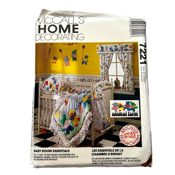McCall’s Other - McCALL’S Pattern Home Decorating Baby Room Essentials